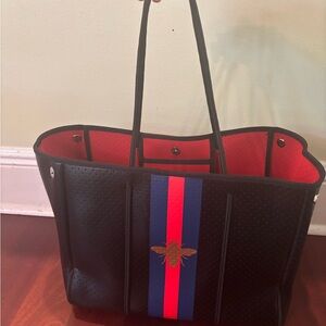 Black Neoprene Woman’s Tote Bag by Parker and Hide